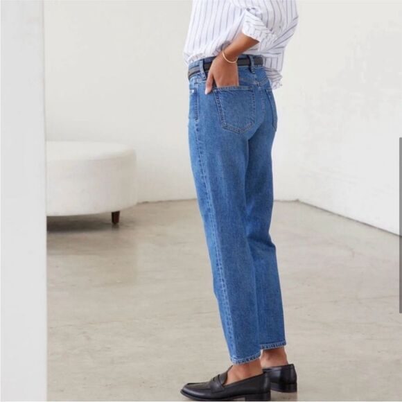 AYR Women's Straight Leg Jeans - Blue - Picture 4 of 7